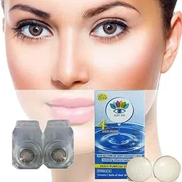Soft Eye Brown Monthly Contact Lens With Case And Solution.-picture-33