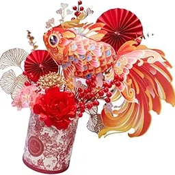 ECOMISTIQ LICHTS®DIY Making Flower Basket Chinese New Year Décoration for Home Festival Hotel Style B|Home & Garden | Home Décor| Floral Décor-image-75