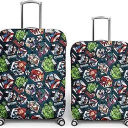 heart home Marvel Avengers Luggage Cover|Polyester Travel Suitcase Cover|Washable|Stretchable Suitcase Cover|18-22 Inch-Small|22-26 Inch-Medium|Pack of 2 (Blue)-picture-53