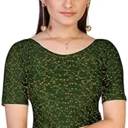 Colorful Street Cotton Stretchable Round Neck Dobby Print Blouse-picture-25