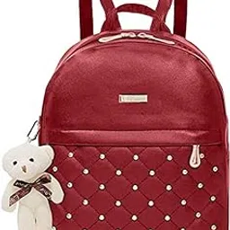 evolic Reglas PU Leather Teddy Keychain Women Backpack Handbag 12 L Backpack (bag130)-picture-12