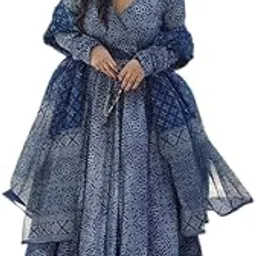 manojava Women's Traditional Kurta Set, Ethnic Indian Wear-picture-14