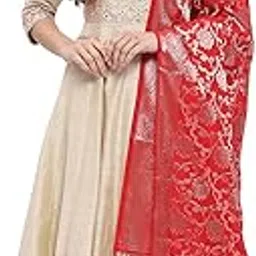 biba Women Polyester Blend Anarkali Embroidered Suit Set-picture-35