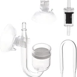 VAYINATO® Aquarium Air Pump Accessories, 5 Pcs - Nano Co2 Diffuser, U Bend Tube, Suction Cups Planted Aquarium Fish Tank by Petzlifeworld-picture-35
