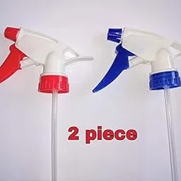 Plastic Water Spray Nozzle Trigger for Bottle Spray Sanitizer Bottles Any Other Bottle Plastic Trigger Spray Bottle Nozzle Head Spray Gun Spraye Bottle For Home Salon And office purpose Fits 2pc image 1