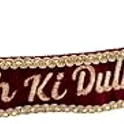 the bride made customized with name bridal dupatta lace (3m x 1.5cm)-picture-13