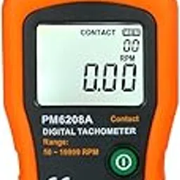 EXCLUZO Digital Tachometer Handheld Contact Motor Tachometer LCD Speedometer Tach RPM Meter Contact-Type Digital Tachometer Wide Measuring Rang 50～19999rpm-picture-30