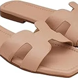 varni footprints Women’s Dressy Flat Sandals | Comfortable Slip-On Leather Slide Sandals | Stylish & Breathable Footwear for Casual & Formal Wear | Durable, Lightweight,Day Comfort-picture-21