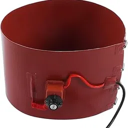 Drum Heater Blanket, Industrial Drum Heater Silicone Elastomeric Spring with Thermostat for Pipes (EU Plug 220V)-picture-58