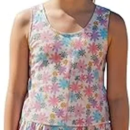 Morex One-Piece Girl's Printed Swimming Costume in Frock Style | Comfortable & Stretchable Swimwear for Pool, Beach & Waterpark | Stylish Girls Beach Swimwear Swimming Dress in Multicolor-picture-28