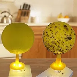 VIVITO USB Fly Trap Balls | Yellow Sticky Fruit Fly Trap with LED Light Attractant | Plug & Play USB Insect Catcher for Flies, Fruit Flies, Gnats, Mosquitoes & Pest Control (Multicolor- Pack of 2)-image-85