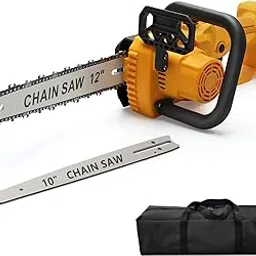 Mini Chainsaw Cordless for Dewalt 20V Battery, Brushless Electric Chainsaw 12"/ 10" with Auto Oiler & Security Lock, for Tree Trimming, Branch Wood Cutting (Tool Only)-picture-14