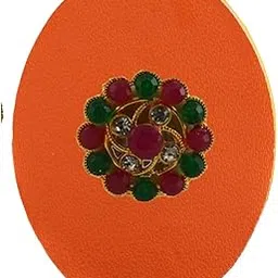 vidhya kangan Handmade Fancy Stone stud Work Saree pin Brooch for Women Jewellery Latest Stylish Crystal Unisex Floral Shape Brooch for Women/Girls (sku-bro2558)-picture-31