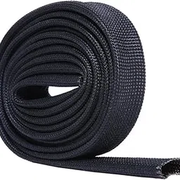 HiwowSport Hiwowsport Heat Sleeve Fiberglass Adjustable Heat Shield Sleeve Black Color (10FT X 6MM(1/4')) image 1
