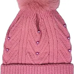 cotson ;lasting wear in every pair Cotson Women Winter Warm Woolen Cap with Soft Pom Pom-picture-29