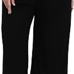 the pink moon Women's Straight Fit Viscose Rayon Plus Size Lounge Pant - (AIMP016K)-picture-25