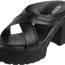 metro Women Black Synthetic Sandals - EU/40 UK/7-41-20-picture-3
