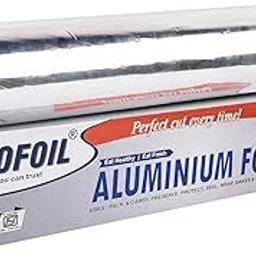 1kg Gross Food Grade Aluminium Foil| ISI Certified |18 Micron Thickness |Perfect foil Paper for Food Wrapping, Packing| Silver Foil for Kitchen | Aluminum Foil for Cooking & Baking |Pack of 1-image-69