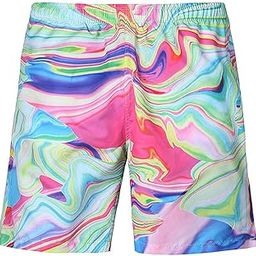 CALANDIS™ Men 3D Graphic Casual Shorts Board Pants Beachwear Swim Trunk Stripes3XL | Swimwear | Mens Clothing-image-42