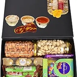 Giftrend Gift Hampers for Brother’s Bhaidooj - Tilak Essentials, Dry Fruits, and Chocolates-picture-35