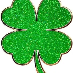 pinsanity Lucky Four Leaf Clover Enamel Lapel Pin, 1.25 inch, enamel, no gemstone-picture-31