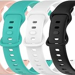 4PACKS Watch Bands Compatible with Garmin Venu 2 Plus/Venu/Venu Sq/Venu Sq Music/Vivoactive 3,Fits Garmin Forerunner 245/645/245 Music/645 Music Silicone Wristband Straps for Women Men-image-22