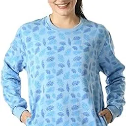 kayu Women Fleece Warm Printed Full Sleeves Sweatshirts for Winter [Pack of 1]-picture-12