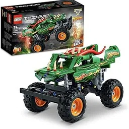 LEGO Technic Monster Jam Dragon 42149 Building Toy Set (217 Pcs),Multicolor-image-34