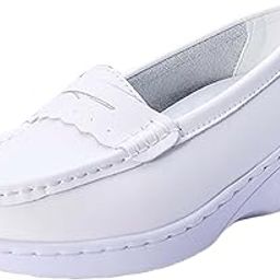 merishopp Nurse Shoes Nurses Day Gift Restaurant Non Slip Comfortable White Pu Leather 38|Clothing Shoes & Accessories|Womens Shoes|Occupational-picture-5