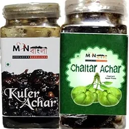 MonBangla Authentic Bengali Homemade Achar Combo - Chalta Achar (200G)+Kul Achar (200G)-image-96