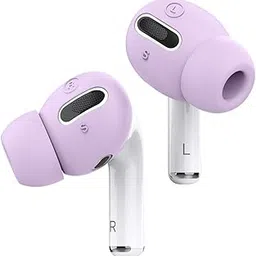 elago 6 Pairs AirPods Pro Earbuds Cover Plus with Integrated Tips Designed for Apple AirPods Pro [Fit in The Case] [3 Sizes : Large + Medium + Small] [US Patent Registered] (Lavender)-image-9