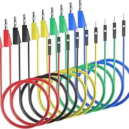 Goupchn Stackable Banana Plug to Breadboard Male Jumper Wires Soft Flexible Silicone Test Leads for Electrical Testing-picture-32