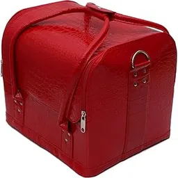 Store2508 Professional 25 Cms Beauty Make Up Case Nail Cosmetic Box Vanity Case. (Red)-picture-30