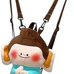 Cute Plush Lotus Flower Buddha Backpack Shoulder Bag for Student Women Teens|Clothing, Shoes & Accessories-image-4