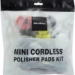 Maxshine Mini Cordless Polisher Pads Kit | Professional Detailing Foam Pads Set for Cordless Polishers | Durable Chemical-Resistant Buffing Pads for Car, Bike & Home Polishing-image-8