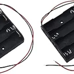 Electronicspices 4AA ALKALINE Battery Holders & Accessories Economical PC Mount Plastic Battery Holder with Wire PACK OF 2 (4AA)-picture-33