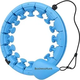 BusinessHunk Heavy Duty Hula Hoop for Adults Weight Loss/Exercise - 360 Degree Waist Fitness - 24 Knots Adjustable Size with Ball-image-76