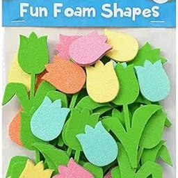 Itsy Bitsy Self Adhesive Fun Foam Shapes Tulip Garden 16pcs-image-18