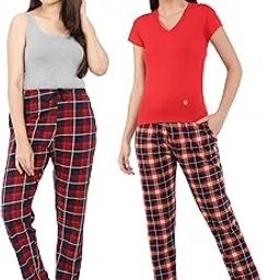 9shines label Women's Cotton Pyjama Set Combo | Night Pants | Combo with Pockets for Ultimate Comfort-picture-45