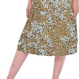 cotton breeze Women's Midi Skirt (FP330_1_Brown_Black_Free Size)-picture-23