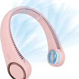 Neck Fan ; USB Desk Fan Table Fan with Strong Airflow & Quiet Operation, Portable Cooling Fan Speed Adjustable with Rotatable Head for Home Office Bedroom Travel Camping Table ; Pink-image-21