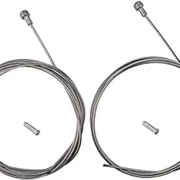 Premium Road Bike Brake Cable Coated Inner Wire Core with End Caps Silver-picture-18