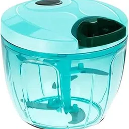 6 BLADE 2IN1 MANUAL FOOD CHOPPER, COMPACT & POWERFUL HAND HELD VEGETABLE CHOPPER (1000Ml)-image-84