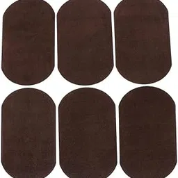 6pcs Velvet Oval Elbow Knee Patches Repair Applique Sewing Suede Dark Brown | 6 Pieces Oval Clothes Patches-picture-56