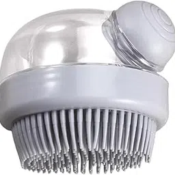 Oblivion Head Massager Shampoo Brush | Durable Scrubber For Adults & Kids for Hair Growth | Soft Silicone Bristles Scalp for Anti - Dandruff | Easy to Use for Man & Women (Light Grey, Pack of 1)-picture-54