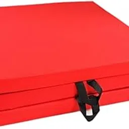 ATORSE Three Fold Folding Exercise Mat Nonslip Easy to Carry Gymnastics Balance Mat Red- Sporting Goods- Fitness, Running & Yoga- Fitness Equipment & Gear- Exercise Mats-image-33