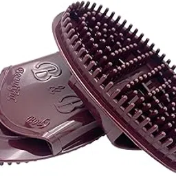 2 Pcs Meridian Brush for Massage, Brown Handheld Massage Brush for Belly Fat and Body Relaxation, Portable Plastic Massage Tool for Office Workers, Athletes and Elderly, Home Use and Travel Companion-image-35