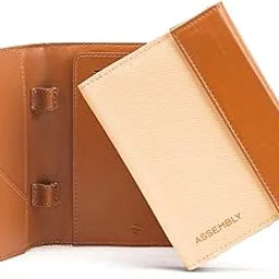 the assembly Assembly Travel Passport Wallet Cover for Men & Women | Sleek Designed Leatherette Passport Holder with Multiple Slots for Credit Cards, Cash & Sim Cards image 1