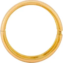 kushal's Fashion Jewellery Gold Polished Copper Trendy Locking System Kada, Best for Casual Wear & Special Occasion - 455486 image 1