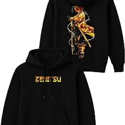 rarepanda Mens Demon Slayer Premium Printed Hoodie for Men Branded Sweatshirt Man with Stylish Printed Design Regular Fit Casual Wear Hoodies for Men Stylish-picture-38